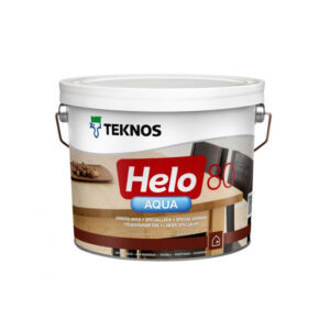 HELO AQUA 80, glancēta laka augstvērtīga koka virsmām iekšdarbiem un ārā